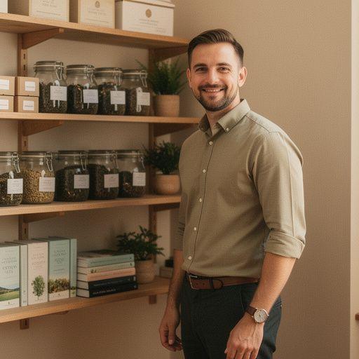 Šilta žolelių arbatos puodelio nuotrauka ant medinio stalo, simbolizuojanti ramybės ir pusiausvyros svarbą kasdienėje sveikatos rutinoje.